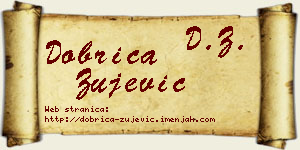 Dobrica Žujević vizit kartica